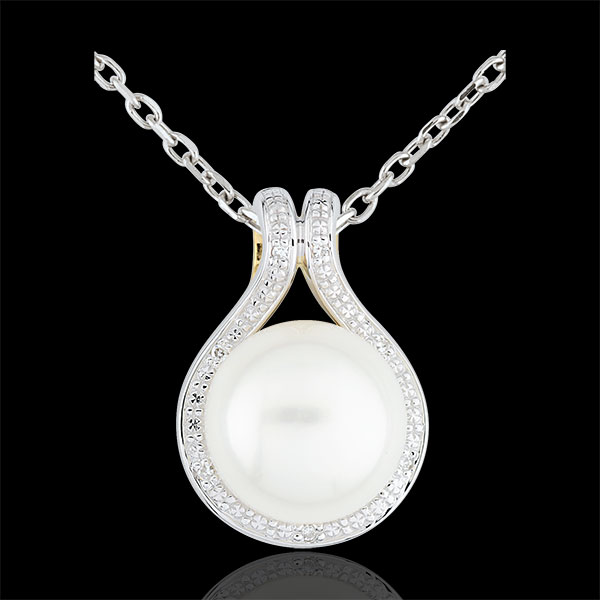 Adélie Pendant with pearls and diamonds