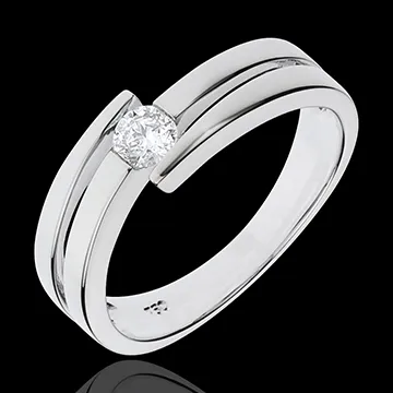 Bague Nid Précieux - Salomé - or blanc 18 carats