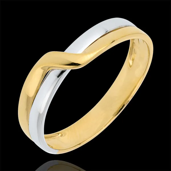 Eden Passion Wedding Ring - Two golds