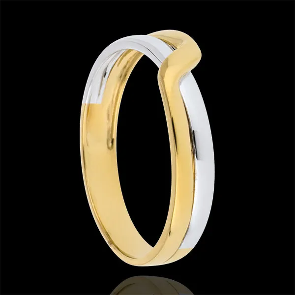 Eden Passion Wedding Ring - Two golds