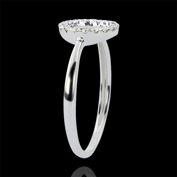 Anello Abbondanza - Attitude - oro bianco 9 carati e diamanti