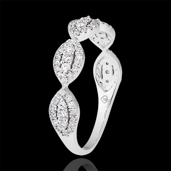 Anello Amandiane - oro bianco 18 carati e diamanti