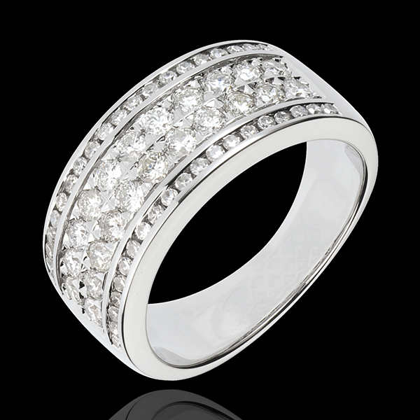 Anello Costellazione - Cosmo - Oro bianco - 18 carati - 62 Diamanti - 0.99 carati