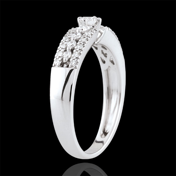 Anello di fidanzamento Destino - Medici - Oro Bianco - 18 carati - Diamanti - 0.36 carati