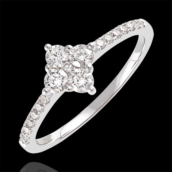 Anello Freschezza - Dina - oro bianco 18 carati e diamanti