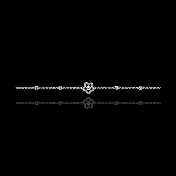 Armband Ontluiking - Anemoon - 18 karaat witgoud met Diamanten