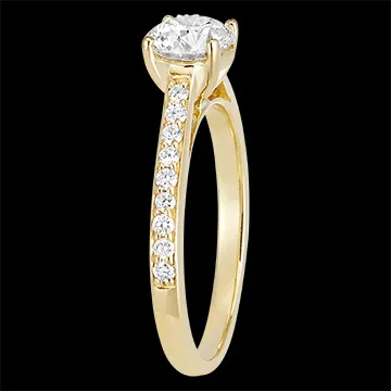 « L'Atelier » Nº184805 - Anello Oro giallo 18 carati - Diamante di laboratorio Rotonda 0.7 Carati - Incastonatura Diamante di laboratorio