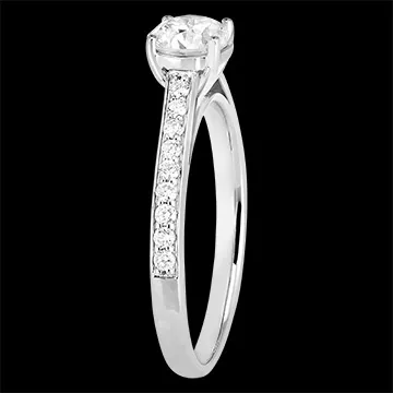 « L'Atelier » Nº184807 - Ring Weißgold 750/-(18Kt) - Labordiamant rund 0.7 Karat - Fassung Labordiamant