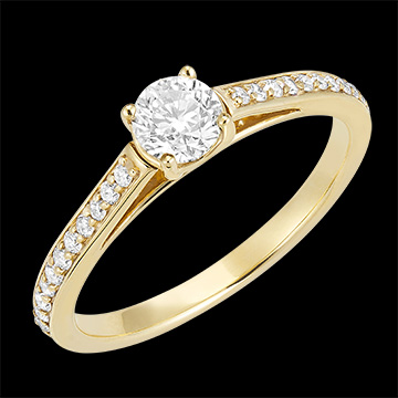 « L'Atelier » nr. 160005 - Inel Aur galben 18K (750) - Diamant Rotund 0.3 carate - Încrustare Diamant