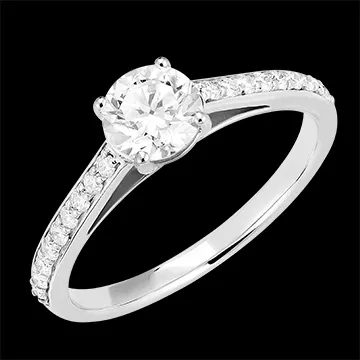 « L'Atelier » nr. 184807 - Ring Witgoud 18 karaat (750) - Laboratorium diamant Rond 0.7 Karaat - Setting Laboratorium diamant