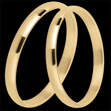 Atelier Wedding Band Duo – Yellow Gold – 9 Carats