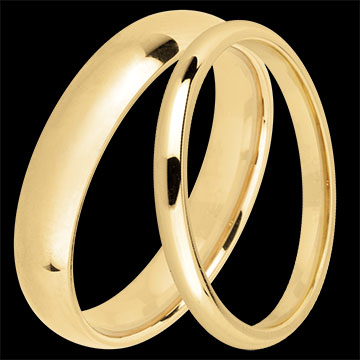 Atelier Wedding Ring Duo – Yellow Gold – 9 Carat