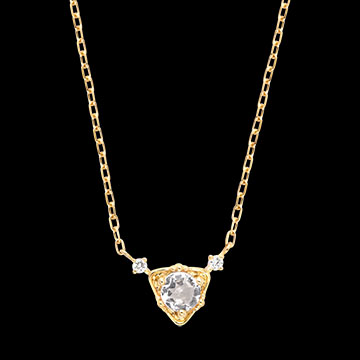 Collar Maelis – Oro amarillo de 9 quilates y diamantes sintéticos