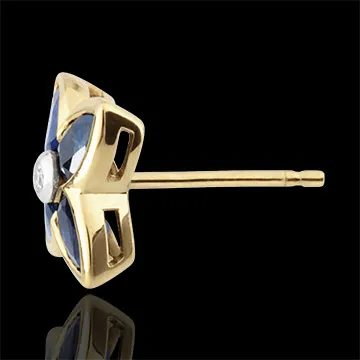 Pendientes Bella Estrella - oro amarillo 9 quilates y zafiros