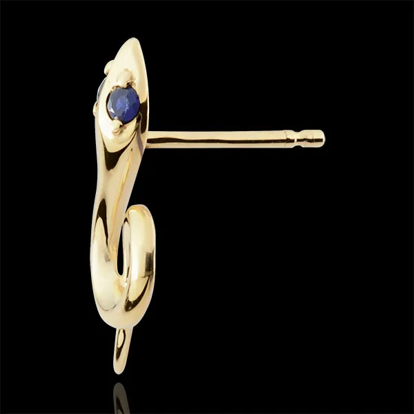 Boucles d'oreilles Balade Imaginaire - Mini venin - saphirs - or jaune 9 carats