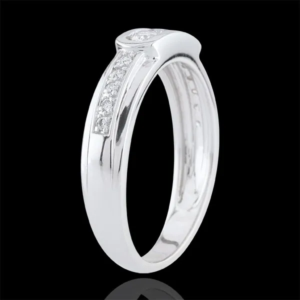 Trilogie Ring Helwen - 18 karaat witgoud