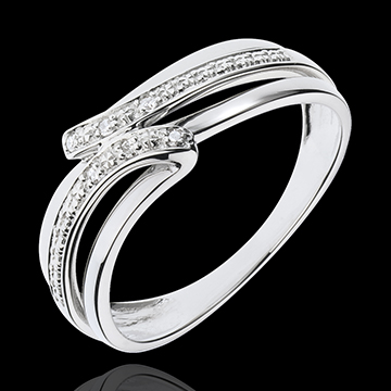 Ring Serenity - 18 karaat witgoud - 6 Diamanten
