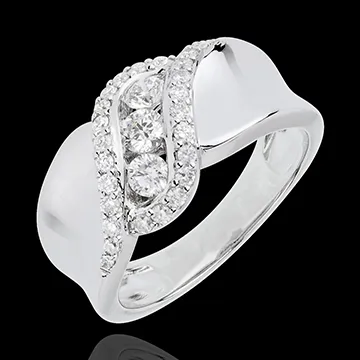 Trilogie Ring Destiny - Sheherazade - 18 karaat witgoud