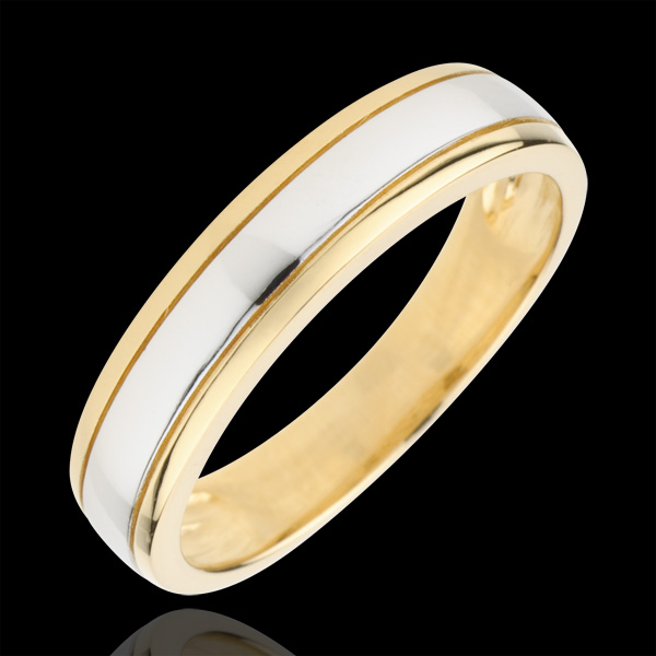 Bicoloured Wedding Ring Horizon