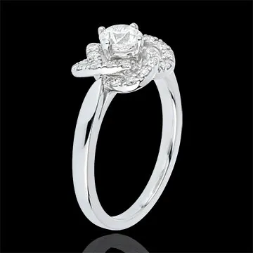 Solitär Diamant Blüte - Hochkarätige Rose