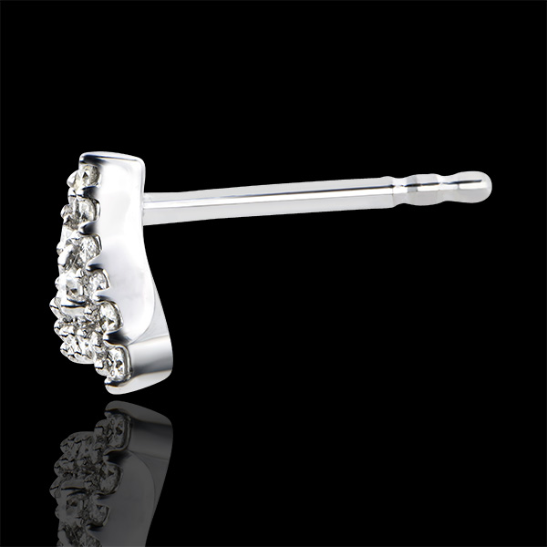 Boucles d'Oreilles Abondance - Zenith - or blanc 18 carats et diamants