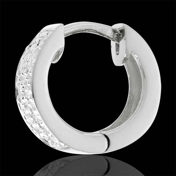 Boucles d'oreilles Constellation - Astrale variation - grand modèle - or blanc 18 carats- 0.2 carat - 20 diamants
