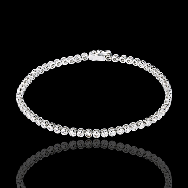 Boulier diamond bracelet-white gold - 1.15 carat - 60 diamonds