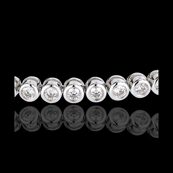 Bracelet Boulier diamants - or blanc 18 carats - 2 carats - 52 diamants