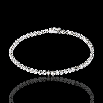 Bracelet Boulier diamants , or blanc 18 carats , 1.15 carats , 60 diamants