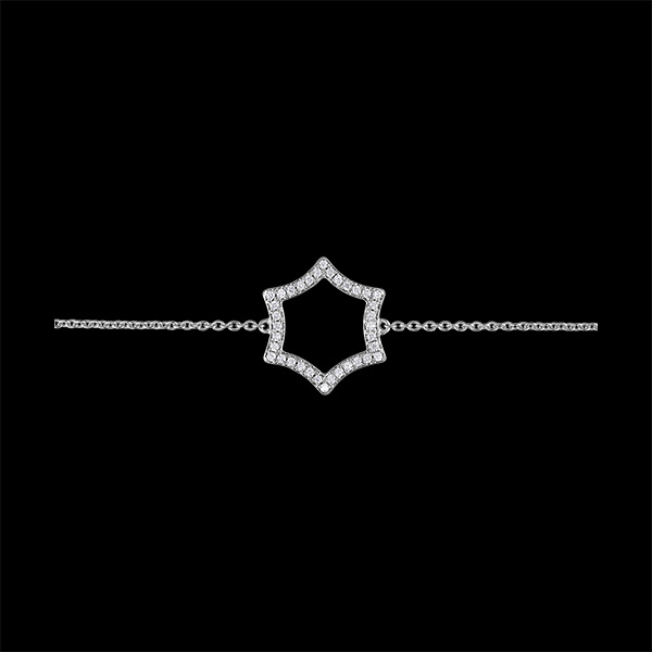 Bracelet Fraîcheur - Lux - or blanc 18 carats et diamants