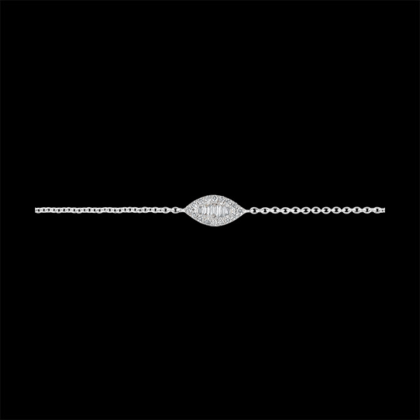 Bracelet Fraîcheur - Regard Levant - or blanc 9 carats et diamants