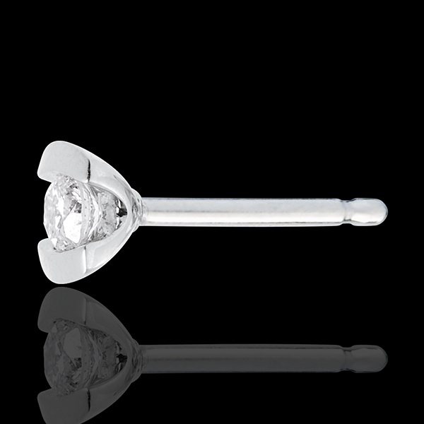 Caldera Stud Earrings - white gold diamond studs - 0.21 carat