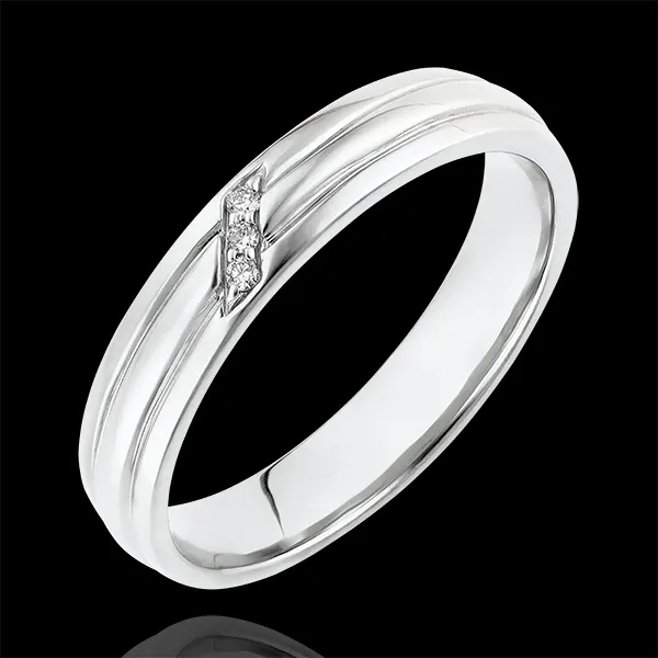 Clair Obscure Ring - Diamonds Claw - white gold 18 carats and diamonds