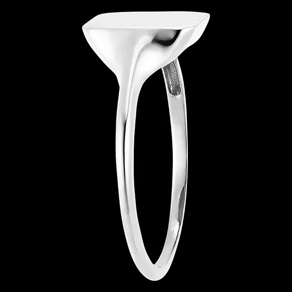 Anillo Claroscuro - Hera - oro blanco de 18 quilates