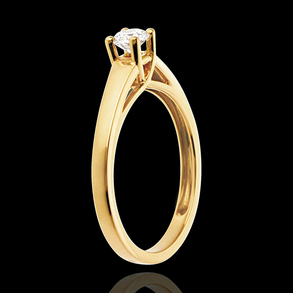 Classic Solitaire Ring in Yellow Gold - 0.25 carat