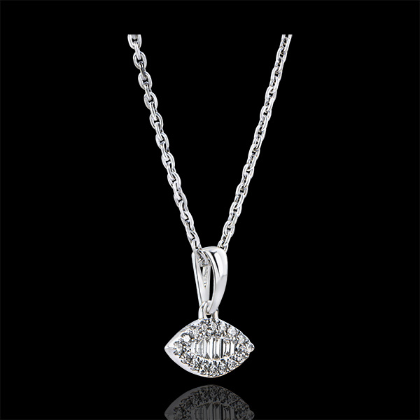 Colgante Abundancia - Mirada Levante - oro blanco de 18 quilates y diamantes