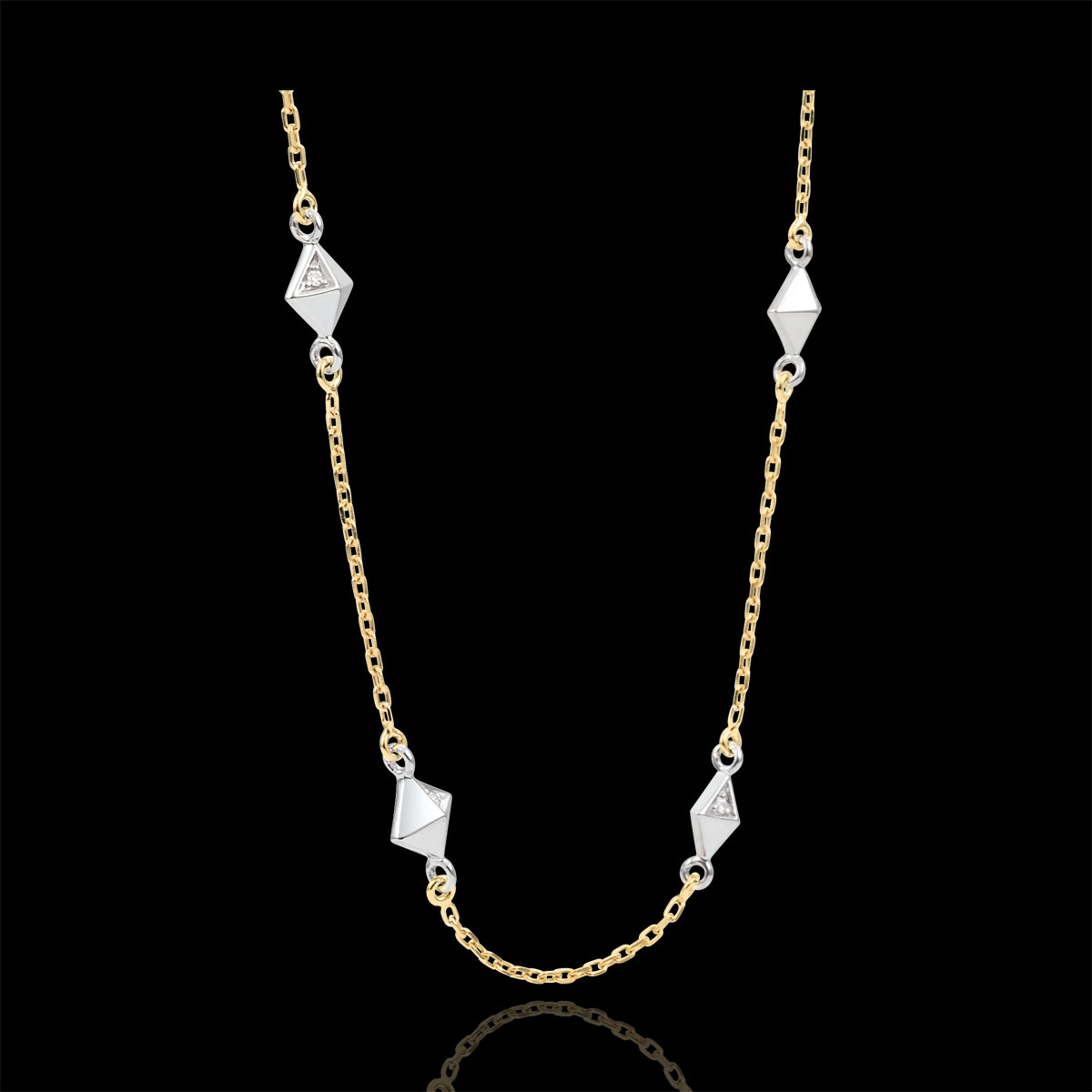 Citerna Collana Donna Oro Giallo 9 Carati | Catenina Sottile 46 Cm | Gioiello Classico Con Confezione Regalo