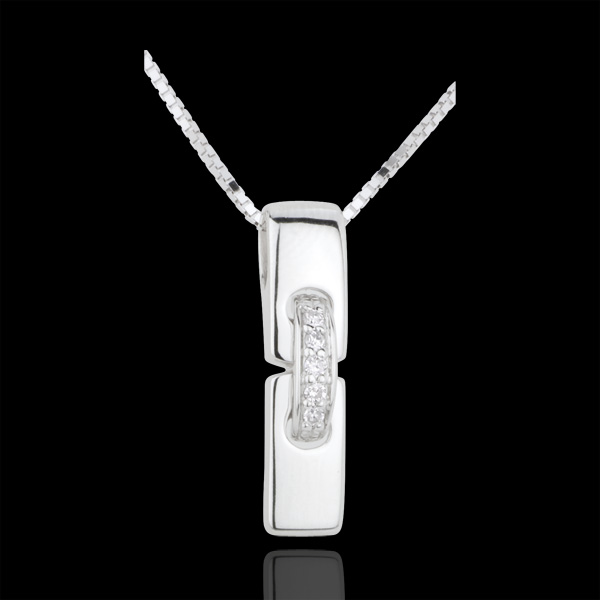 Collar Reunión - oro blanco 18 quilates y diamantes