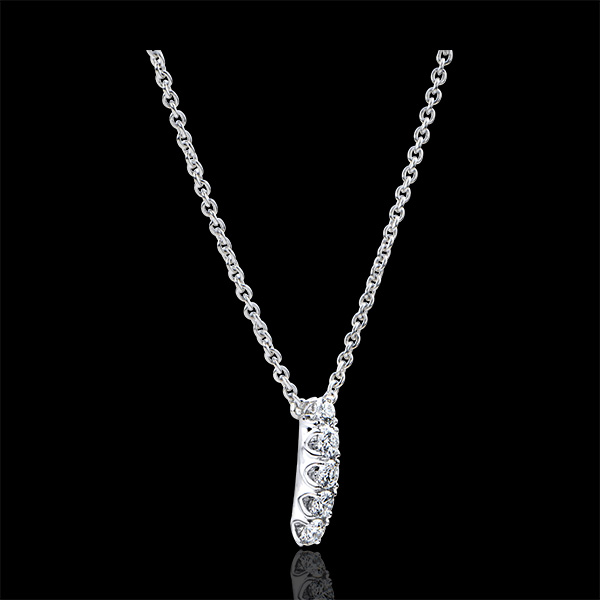 Collier Abundance - Cartridge - white gold 9 carats and diamonds