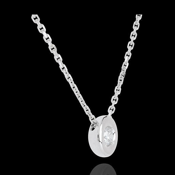 Collier Calice or blanc 18 carats