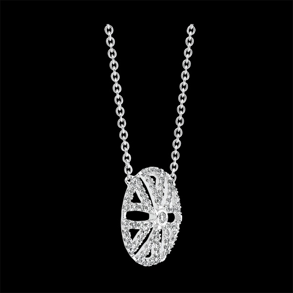 Collier Destinée - Arabesque Variation - or blanc 9 carats et diamants