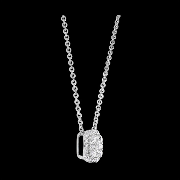 Collier Destinée - Isis - or blanc 18 carats et diamants
