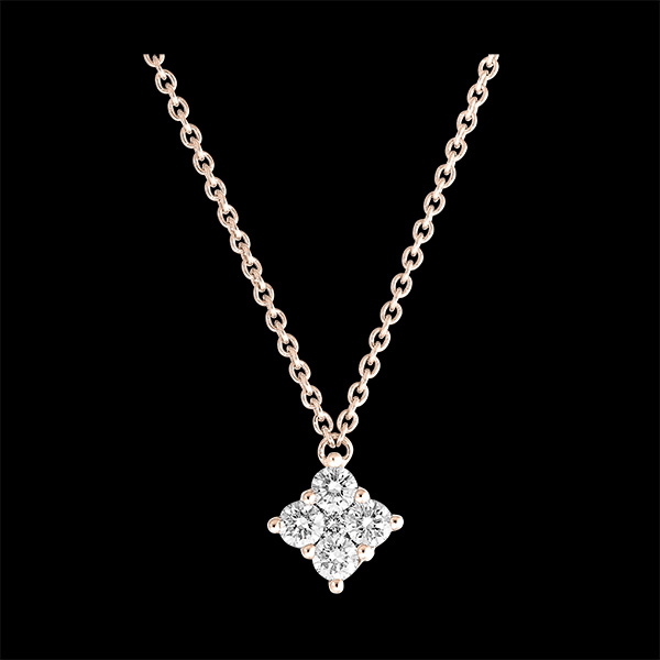Collier Fraîcheur - Dina - or rose 18 carats et diamants