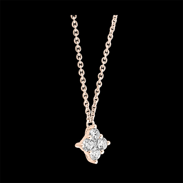 Collier Fraîcheur - Dina - or rose 18 carats et diamants