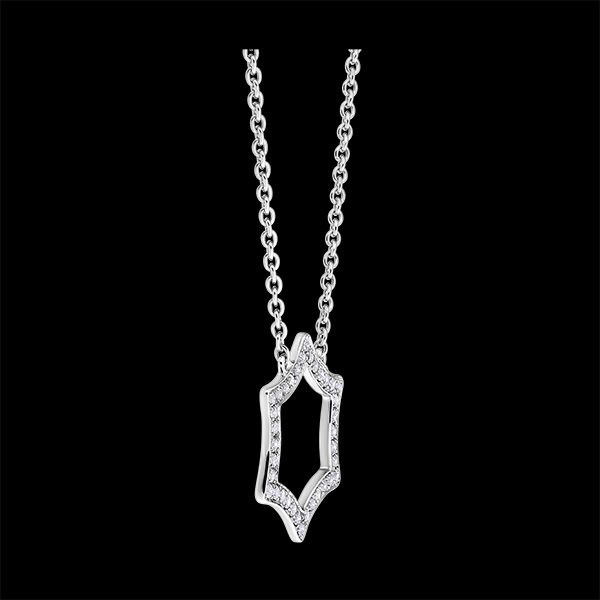 Collier Fraîcheur - Lux - or blanc 18 carats et diamants