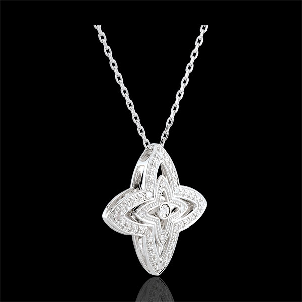 Collier Talisse - or blanc 9 carats