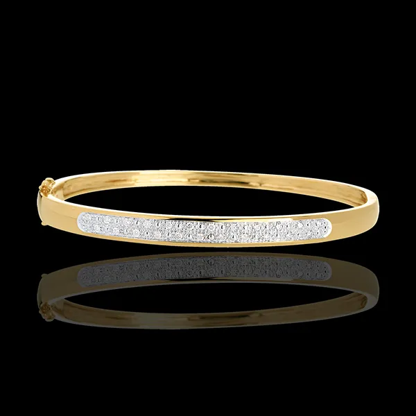 Pulsera junco diorami pasador diamantes - 0.25 quilates - 23 diamantes