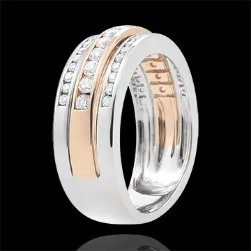 Anillo Constelación - Vía Láctea - oro rosa 9 quilates - 52 diamantes 0.63 quilates