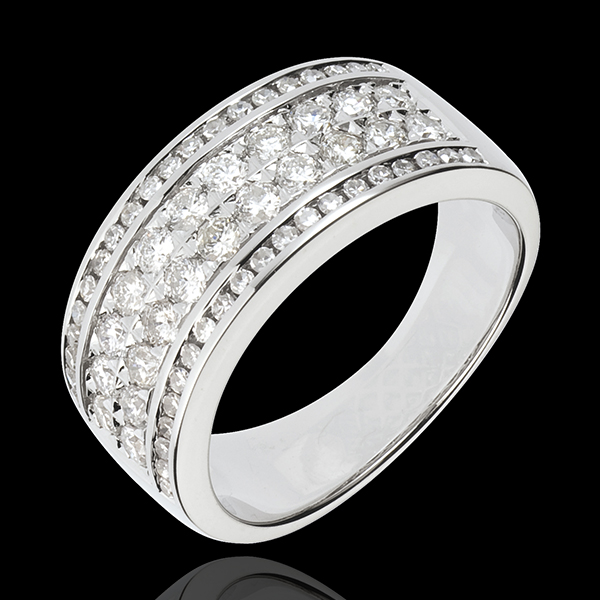 Anillo Constelación - Cosmos - oro blanco 18 quilates - 62 diamantes