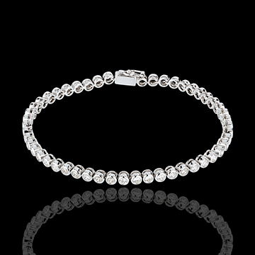 Pulsera ábaco diamantes - oro blanco - 2 quilates - 52 diamantes